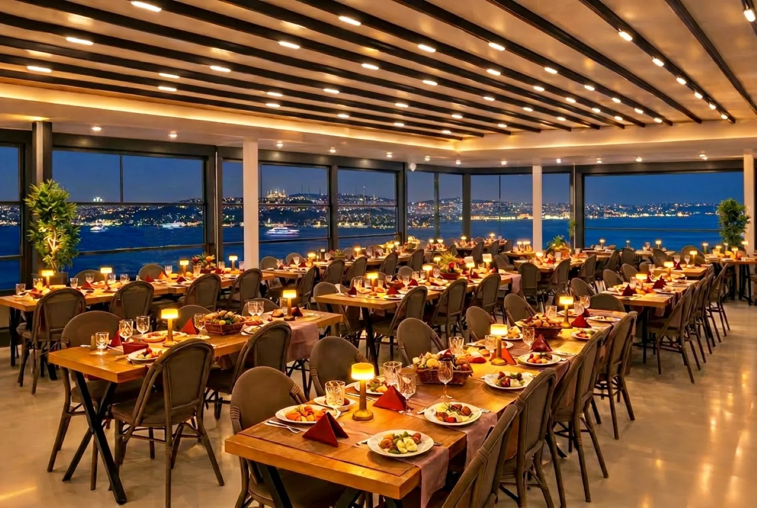 Bosphorus Dinner Cruise and Show with VIP Lounge, VIP Menu, Unlimited Alcohol & Transfer on Private Tables - Istanbul experience