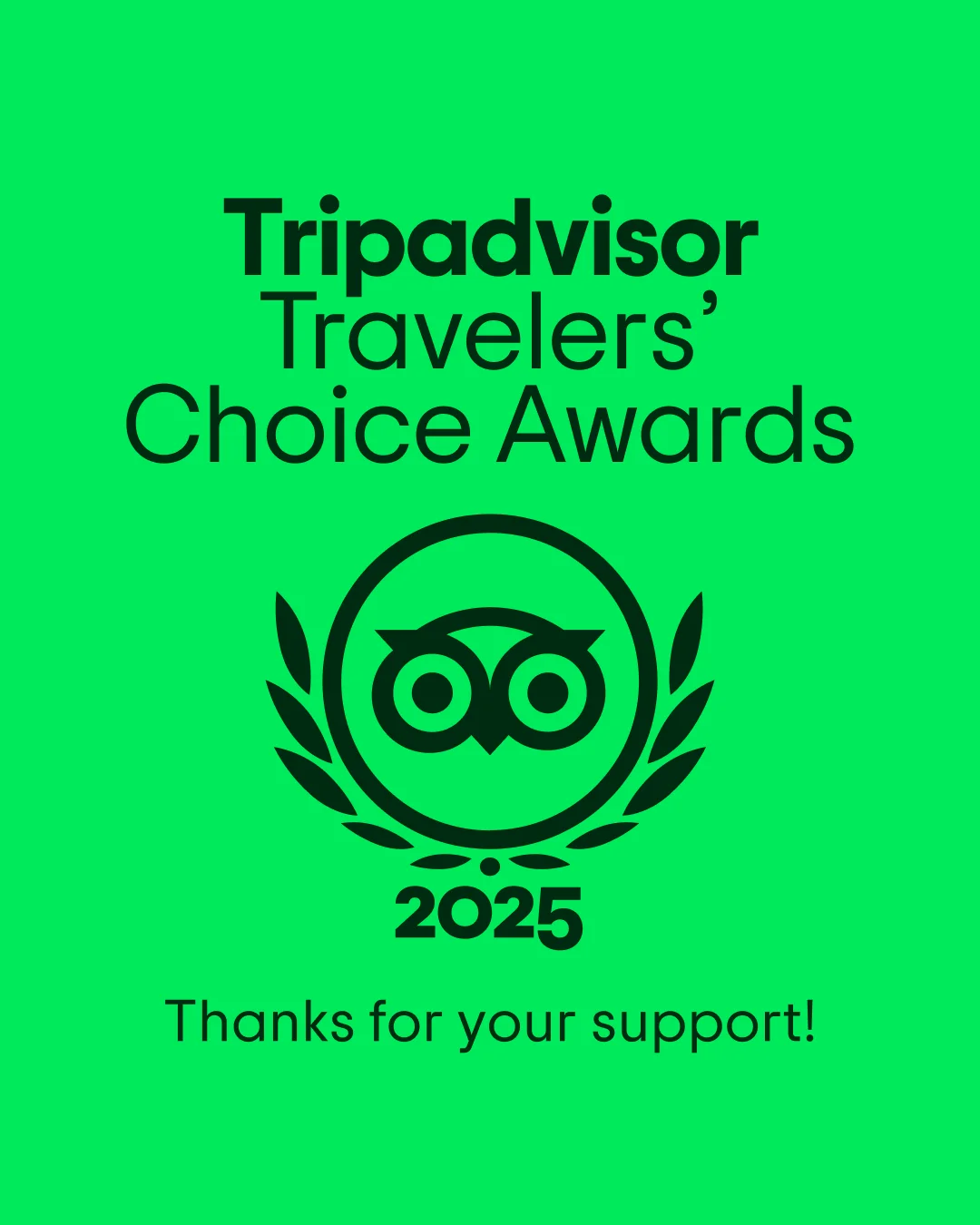 Tripadvisor Travelers' Choice Awards 2025 Tripadvisor Travelers' Choice Awards 2025
